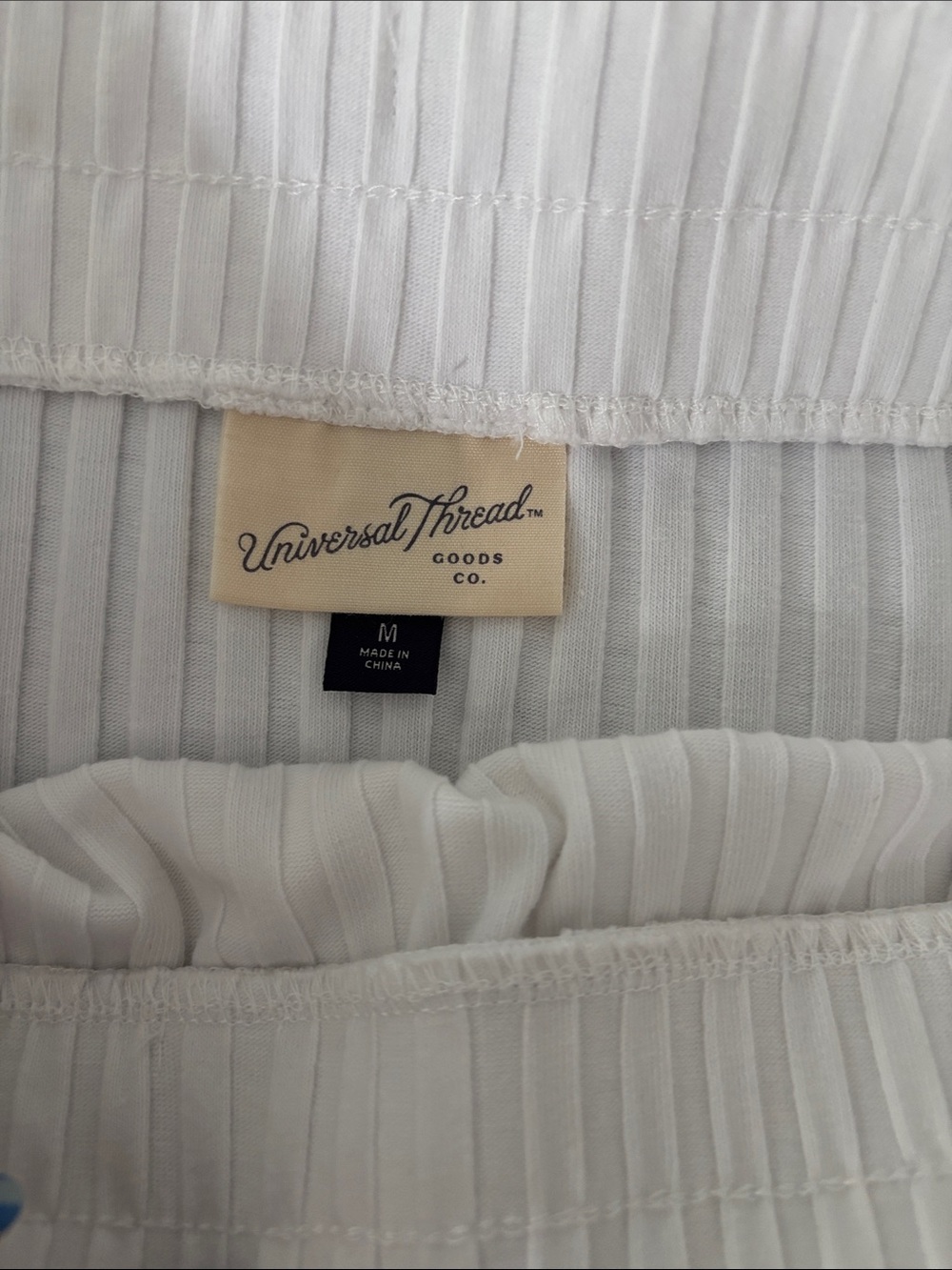 Universal Thread White Ribbed Drawstring Maxi Skirt Set - Picture 5 of 7